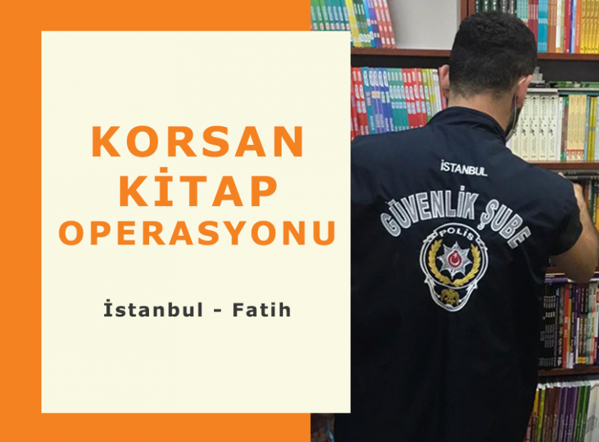 İstanbul Fatih’te Korsan Kitap Operasyonu!