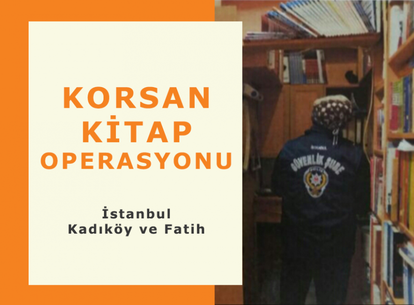 AKMAR PASAJI VE ÖZDEMİR MARMARA ÇARŞISI’NDA KORSAN KİTAP OPERASYONU