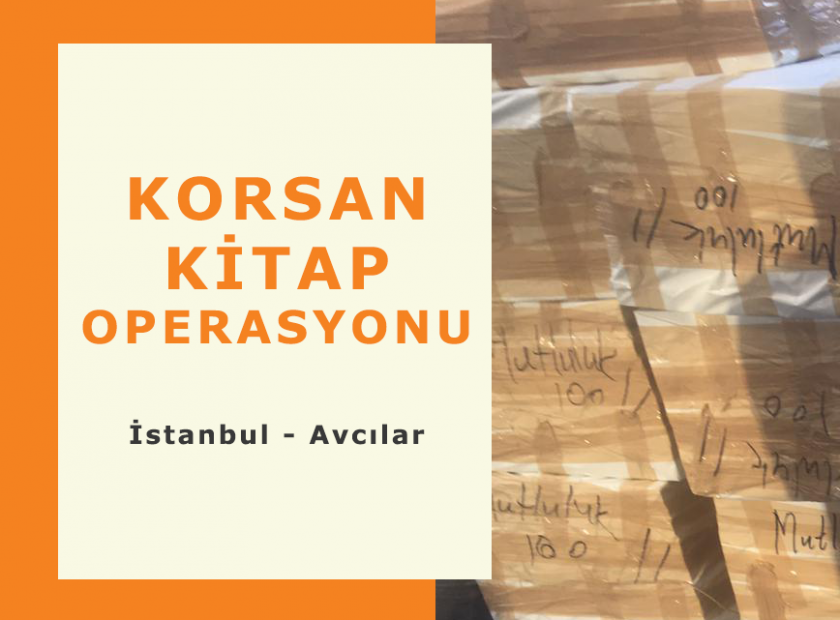 Avcılar İlçesinde Korsan Kitap Operasyonu